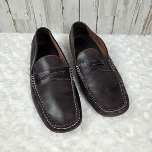 J.Crew Leather Driving Loafers Brown Size 10